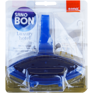 Odorizant solid pentru toaletă Sano Bon Blue Luxury Hotel 5 în 1, 55 g